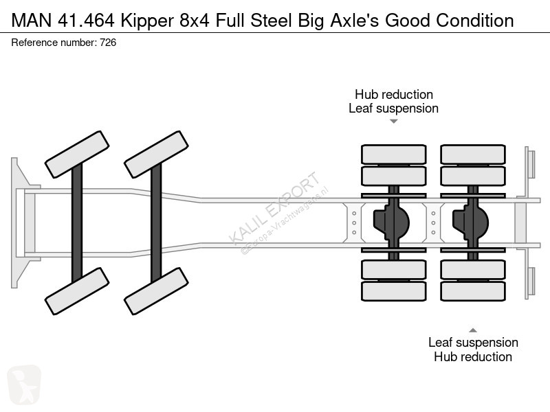 Camion MAN 41464 Kipper Full Steel - Photo 14